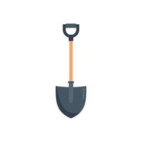 Shovel icon flat vector. Eco farm vector