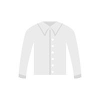 New shirt icon flat vector. Uniform clothes vector