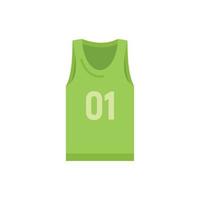 Gym vest icon flat vector. Sport children vector