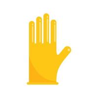 Safety glove icon flat vector. Surgical latex vector