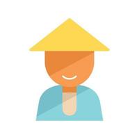 Happy people icon flat vector. Person group vector