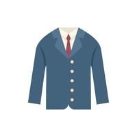 Clothes school icon flat vector. Boy uniform vector