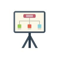 Solution banner icon flat vector. Business problem vector