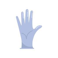 Glove icon flat vector. Medical hand vector