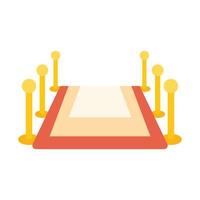 Event barrier icon flat vector. Plan calendar vector