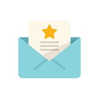 Mail invitation icon flat vector. Event time vector