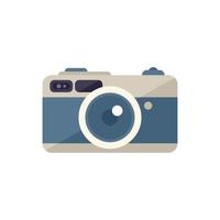 Event camera icon flat vector. Time manager vector