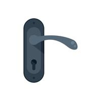 Doorknob icon flat vector. Door handle vector