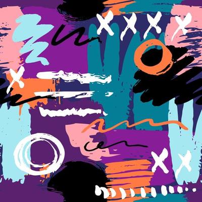 Abstract Brush Stroke Texture Seamless Pattern