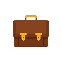 Arm briefcase icon flat vector. Work bag vector