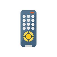 Remote control icon flat vector. Business center vector