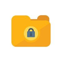 Lock password security icon flat vector. Mobile design vector