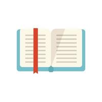 Bookmark mark icon flat vector. Book favorite vector