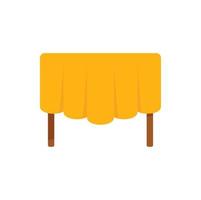 Coffee table icon flat vector. Small plastic vector