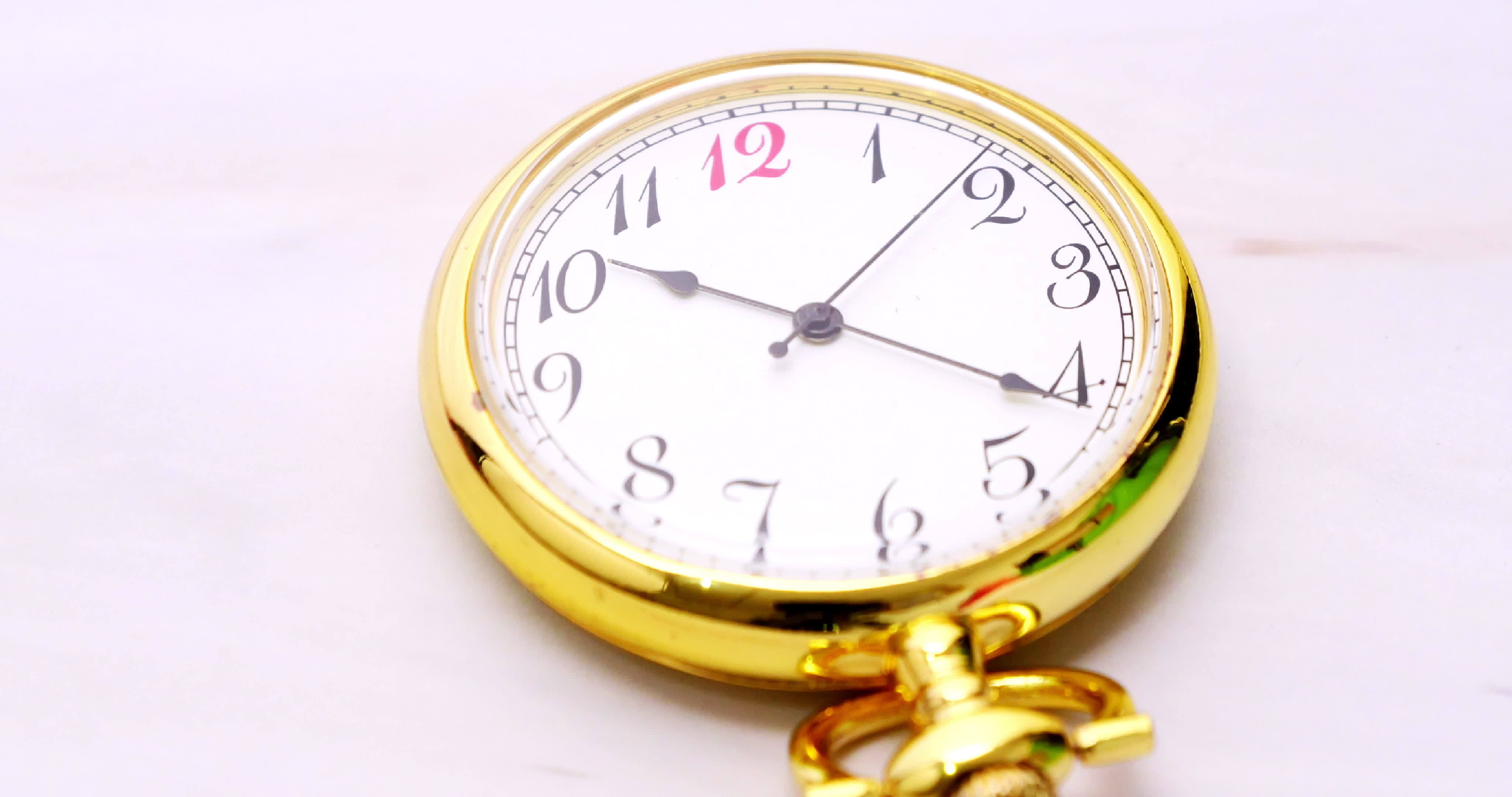 Timelapse clock classic isolated on white background. 17330500 Stock