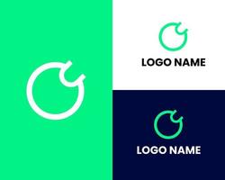 Letters OU, O U joint logo icon with business card vector template