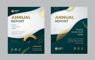 Gradient Annual Report Cover vector