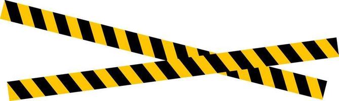 Danger. Do not cross. The tape is protective yellow with black. Stop. Caution and warning. vector