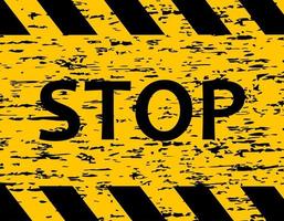 Stop. Do not cross. Increased danger. The tape is protective yellow with black. Caution and warning. vector