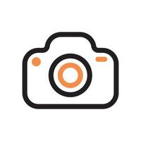 camera icon two tone style vector