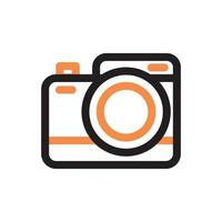 camera icon two tone style vector