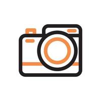 camera icon two tone style vector