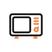 microwave icon two tone color vector