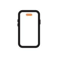 smartphone icon two tone color vector