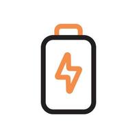 battery icon two tone color vector