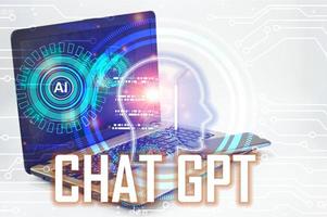 Conceptually, ChatGPT is an AI chatbot or artificial intelligence that can communicate through messages with humans naturally. photo