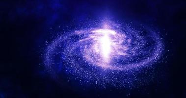 Abstract space blue galaxy with stars and constellations futuristic with glow effect, abstract background photo