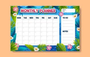 Monthly Timeline Template vector