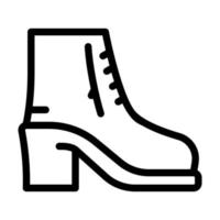 shoe woman line icon vector illustration