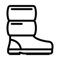 moonwalker footwear line icon vector illustration