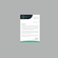 Print modern letterhead design vector