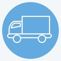 Icon Delivery. related to Online Store symbol. blue eyes style. simple illustration. shop vector
