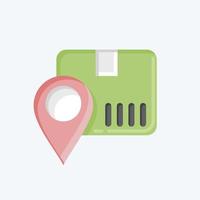 Icon Package Tracking. related to Online Store symbol. flat style. simple illustration. shop vector