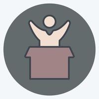 Icon Favorite Product. related to Online Store symbol. color mate style. simple illustration. shop vector