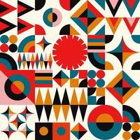 Abstract Geometric Seamless Pattern vector