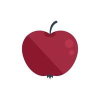 Fresh apple icon flat vector. Diet food vector