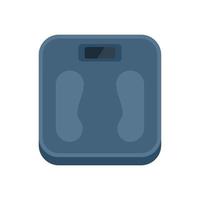 Sport scales icon flat vector. Diet loss vector