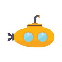 ojo de buey icono submarino vector plano. barco de mar