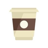 Jam cocoa cream icon flat vector. Paste jar vector
