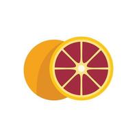 Grapefruit icon flat vector. Active nutrition vector