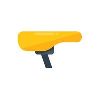 Bike seat icon flat vector. Fix repair vector