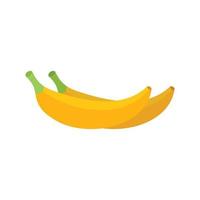 Breakfast banana fruit icon flat vector. Healthy food vector