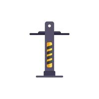 Automotive lift icon flat vector. Auto garage vector