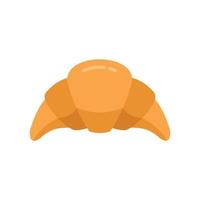 Croissant icon flat vector. Bread bakery vector