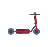 vector plano de icono de rueda de scooter eléctrico. patada de transporte