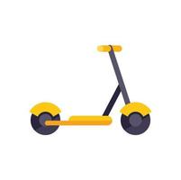 Electric scooter cycle icon flat vector. Bike transport vector